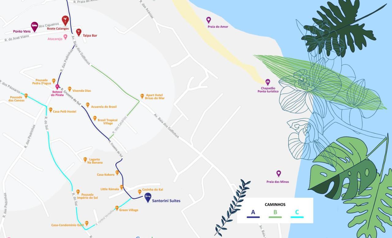 Santorini Suites Pipa Praia de Pipa Eksteriør billede